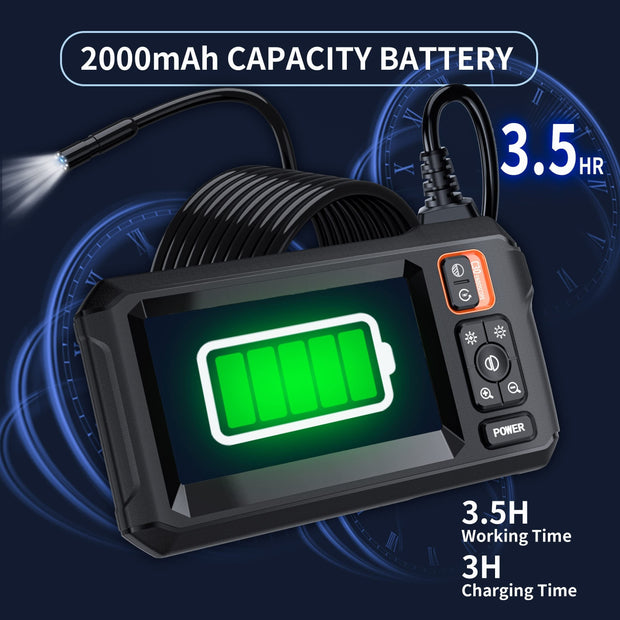 Borescope Camera With Light, IP67 Waterproof Endoscope Camera With Light, 1080P HD Inspection Camera, 50ft Snake Camera, Gadgets For Men (4.3")