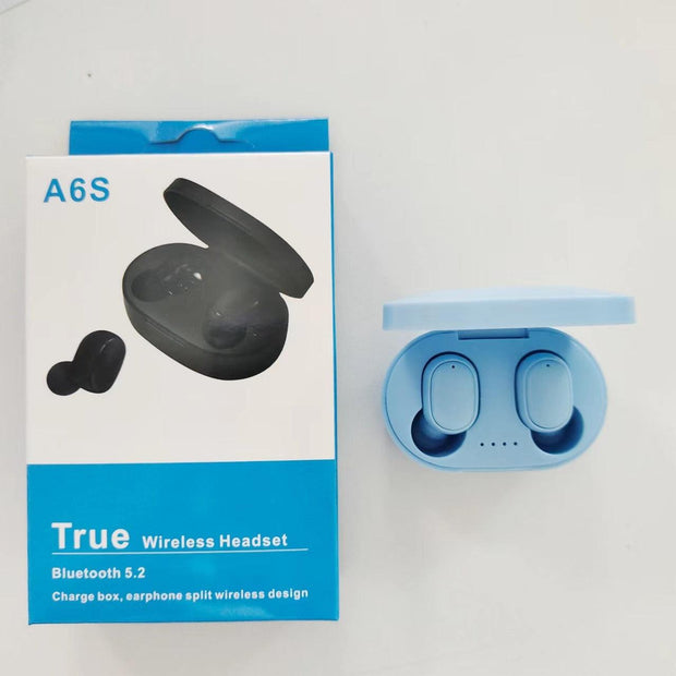 A6S Bluetooth Headset Macaron Bluetooth 5.2 Wireless TWS Earbuds Sports Mini New Headphones eprolo