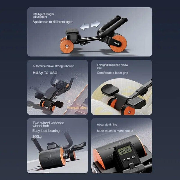 Ab Roller Fitness Wheel For Gym And Home Exercise Rolling Ab Roller Exercise Equipment For Core Workout Ab Workout Equipment - Sunny Side Store Sunny Side Store  100.84