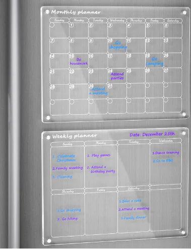 Acrylic Magnetic Calendar - Sunny Side Store