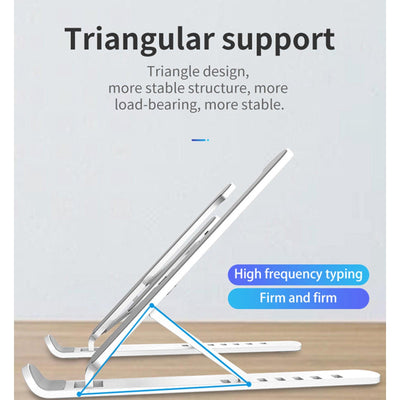 Adjustable Non-slip Laptop Stand Support Holder Base Riser 6 Gears Height Notebook Cooling Stand Portable For 11-17 Inch Tablet - Sunny Side Store