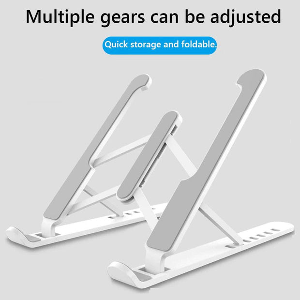 Adjustable Non-slip Laptop Stand Support Holder Base Riser 6 Gears Height Notebook Cooling Stand Portable For 11-17 Inch Tablet - Sunny Side Store