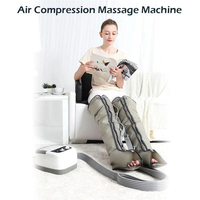 Air Compression Pressotherapy Body Massage Six-chamber Leg Massager Arm Waist Foot Air Pressure Relax Health Care Slim Device - Sunny Side Store