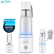 ALTHY Premium Molecular Hydrogen Water Generator Bottle DuPont SPE+PEM Dual Chamber Maker + H2 Inhalation Device 5000ppB Max - Sunny Side Store Sunny Side Store  159.27