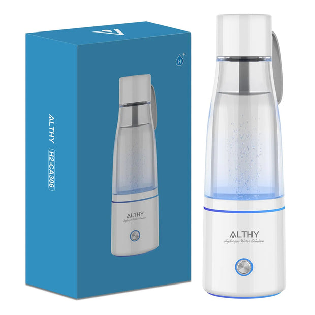 ALTHY Premium Molecular Hydrogen Water Generator Bottle DuPont SPE+PEM Dual Chamber Maker + H2 Inhalation Device 5000ppB Max - Sunny Side Store Sunny Side Store  159.27