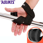 AOLIKES 1 Pair Adjustable Sport Wrist Support Fitness Professional Bandage Wrist Protect Weightlifting Dumbbell Wrist Straps - Sunny Side Store Sunny Side Store  7.33