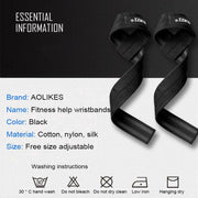 AOLIKES 1 Pair Adjustable Sport Wrist Support Fitness Professional Bandage Wrist Protect Weightlifting Dumbbell Wrist Straps - Sunny Side Store Sunny Side Store  7.33