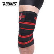 AOLIKES 1PCS 2M*8CM Fitness Pressurized Straps Gym Weight Lifting Leg Knee Compression Training Wraps Elastic Bandages - Sunny Side Store Sunny Side Store  6.65