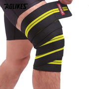 AOLIKES 1PCS 2M*8CM Fitness Pressurized Straps Gym Weight Lifting Leg Knee Compression Training Wraps Elastic Bandages - Sunny Side Store Sunny Side Store  6.65