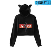 Apex Legends Print Hoodies Sweatshirts Women Cat ears with hood hoodies eprolo