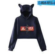 Apex Legends Print Hoodies Sweatshirts Women Cat ears with hood hoodies eprolo