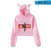 Apex Legends Print Hoodies Sweatshirts Women Cat ears with hood hoodies eprolo