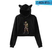 Apex Legends Print Hoodies Sweatshirts Women Cat ears with hood hoodies eprolo