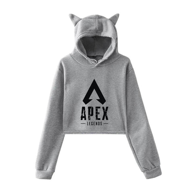 Apex Legends Print Hoodies Sweatshirts Women Cat ears with hood hoodies eprolo