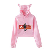 Apex Legends Print Hoodies Sweatshirts Women Cat ears with hood hoodies eprolo