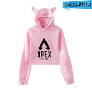 Apex Legends Print Hoodies Sweatshirts Women Cat ears with hood hoodies eprolo