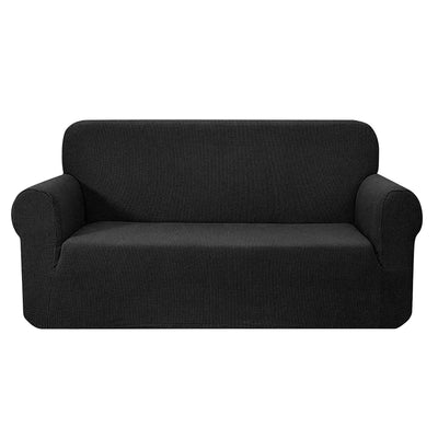 Artiss High Stretch Sofa Cover Couch Lounge Protector Slipcovers 3 Seater Black - Sunny Side Store