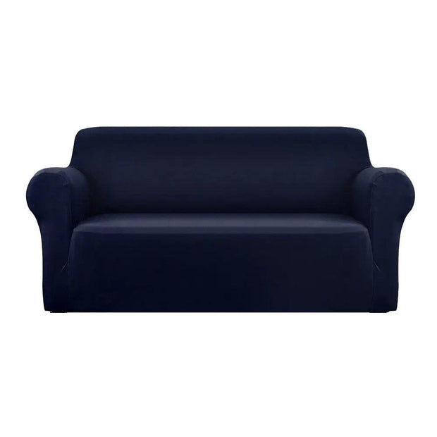 Artiss Sofa Cover Elastic Stretchable Couch Covers Navy 3 Seater - Sunny Side Store