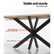 Artiss Starburst Table Legs Coffee Dining Table Legs DIY Metal Leg 120X68cm - Sunny Side Store