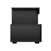 Artiss TV Cabinet Entertainment Unit Stand RGB LED Gloss Furniture 215cm Black - Sunny Side Store