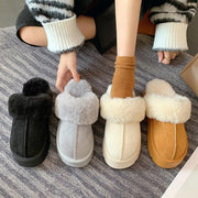 Australian thick soled classic super mini women's Ankle Winter faux leather Uggs for women designer fashion plush slippers - Sunny Side Store