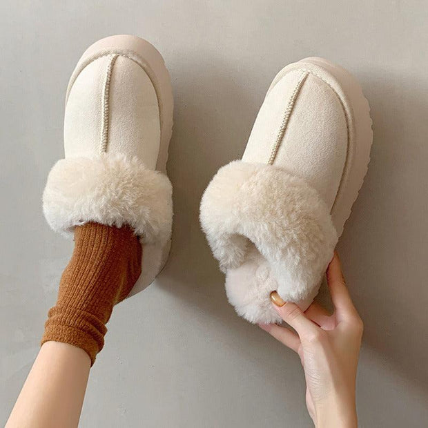 Australian thick soled classic super mini women's Ankle Winter faux leather Uggs for women designer fashion plush slippers - Sunny Side Store