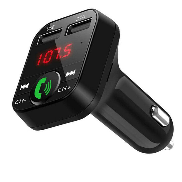 B2 Car MP3 Bluetooth Hands-Free Car Player FM Transmitter Car Charger Receiver eprolo