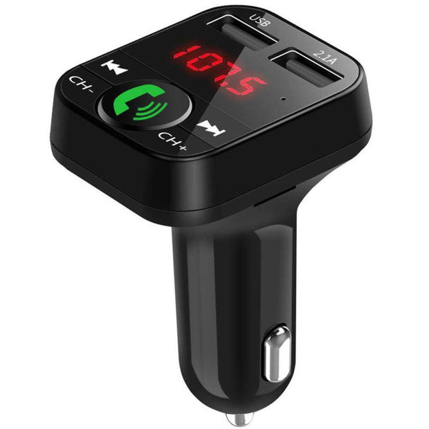 B2 Car MP3 Bluetooth Hands-Free Car Player FM Transmitter Car Charger Receiver eprolo