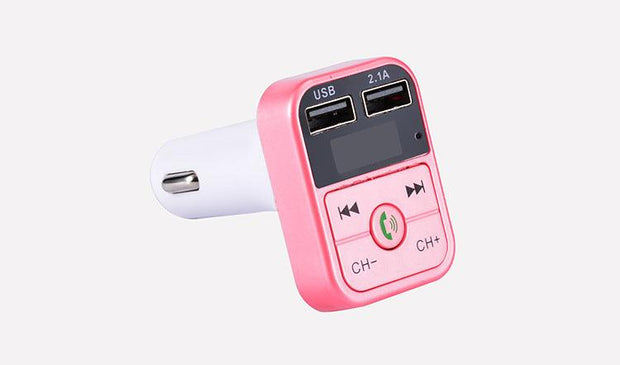 B2 Car MP3 Bluetooth Hands-Free Car Player FM Transmitter Car Charger Receiver eprolo