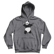 Banksy Pandamonium Armed Panda Unisex Hoodie - Sunny Side Store