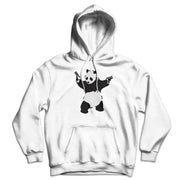 Banksy Pandamonium Armed Panda Unisex Hoodie - Sunny Side Store