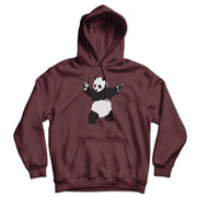 Banksy Pandamonium Armed Panda Unisex Hoodie - Sunny Side Store