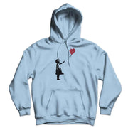 Banksy The Girl with a Red Balloon Artwork Unisex Hoodie - Sunny Side Store