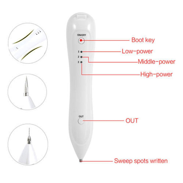 Beauty Instrument Laser Freckle Removal Machine Skin Mole Removal Dark Spot Remover for Face Wart Tag Tattoo Remaval Pen - Sunny Side Store