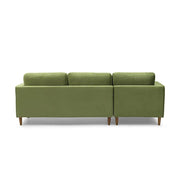 Bente Tufted Velvet Sectional Sofa - Green - Sunny Side Store