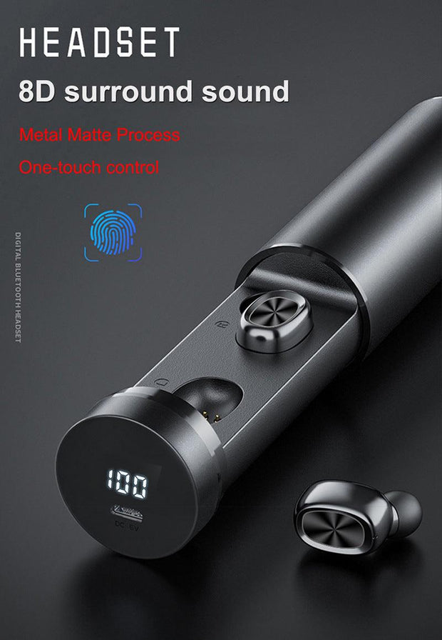 Bluetooth Earphone 5.0 Wireless 8D HIFI Sport MIC Earbuds Gaming Music Headset - Sunny Side Store