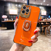 Boucho Luxury electroplating phone case for iphone 12 Pro MAX 11 Pro XS XR X SE 6 6s 7 8 plus 12Mini Phone Holder Ring Grip Case eprolo