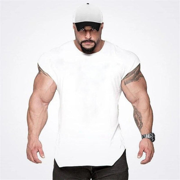 Brand Gyms Tank Top Mens Sleeveless shirts Summer Cotton Slim Fit Men Clothing Bodybuilding Undershirt Fitness tops tees - Sunny Side Store Sunny Side Store  8.96