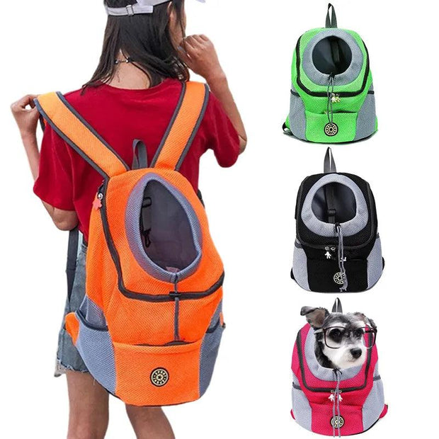 Breathable Dog Backpack for Small Large Dogs Cats Double Shoulder Carrier Bag Portable Pet Travel Backpack Pet Carrying Supplies - Sunny Side Store Sunny Side Store  13.74