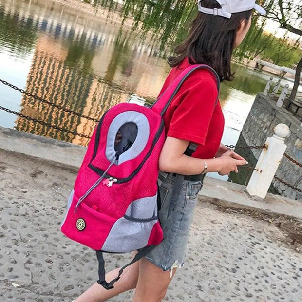 Breathable Dog Backpack for Small Large Dogs Cats Double Shoulder Carrier Bag Portable Pet Travel Backpack Pet Carrying Supplies - Sunny Side Store Sunny Side Store  13.74