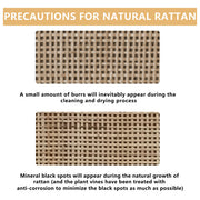 Rattan Dresser With Drawers, 6 Drawer Dresser For Bedroom, Clothes Storage Cabinet For Bedroom, Metal Handle&Wood Legs For Hallway, Living Room, Bedroom,Natural