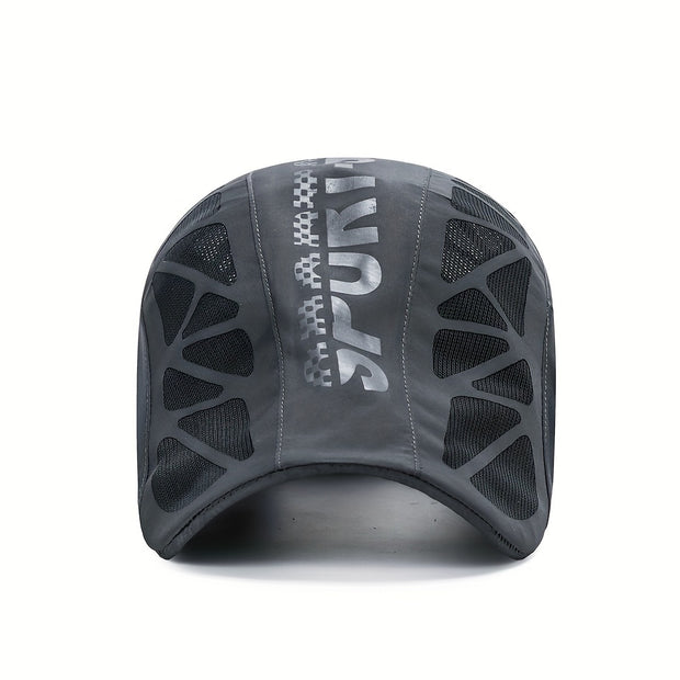 Premium Peaked Cap - Fashionable and Stylish Design, Ultra-Breathable and Moisture-Wicking, Rapid Drying Technology, Lightweight Mesh Panels - Perfect for Casual Outdoor Activities and Sports, Excellent Sun Protection for Face and Neck