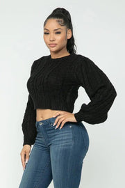 Cable Pullover Top CCWHOLESALECLOTHING