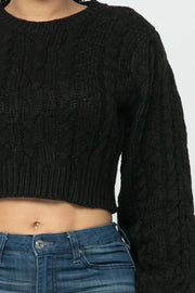 Cable Pullover Top CCWHOLESALECLOTHING