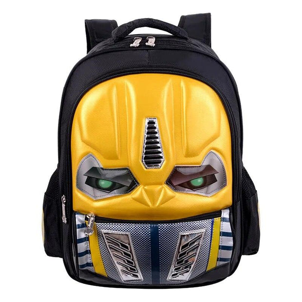 Cartoon Children LED Light Backpacks Deformation Robot Transformation Student Shoulder Bags For Boys Waterproof Kids Gift - Sunny Side Store Sunny Side Store  17.43