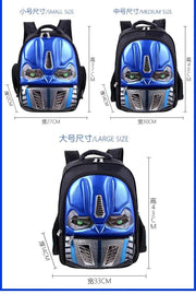 Cartoon Children LED Light Backpacks Deformation Robot Transformation Student Shoulder Bags For Boys Waterproof Kids Gift - Sunny Side Store Sunny Side Store  17.43