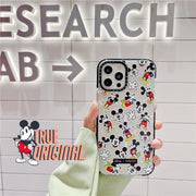 Cartoon Mickey Mouse Suitable For Apple 12 Two-Color Frame Mobile Phone Case XSMAX / XR / 11 Transparent Protective Cover iPhone 78p eprolo