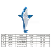 Cartoon Shark Sleeping Bag Pajamas Office Nap Shark Blanket Karakal High Quality Fabric Mermaid Shawl Blanket For Children Adult eprolo