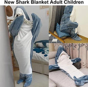 Cartoon Shark Sleeping Bag Pajamas Office Nap Shark Blanket Karakal High Quality Fabric Mermaid Shawl Blanket For Children Adult eprolo