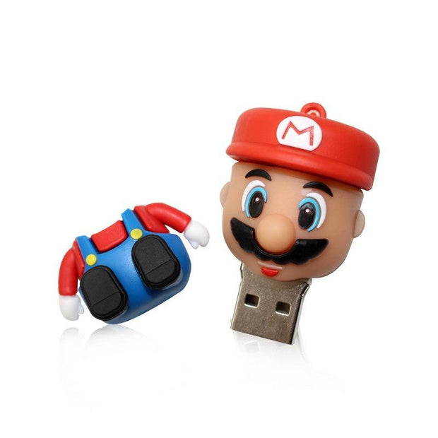 Cartoon Super Mario usb Stick 4gb 8gb 16gb 32gb 64gb Flash Memory Stick Pendrive USB Flash Drive For Tablet PC eprolo